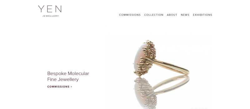 珠寶網(wǎng)站設(shè)計(jì)實(shí)例--Yen Jewellery