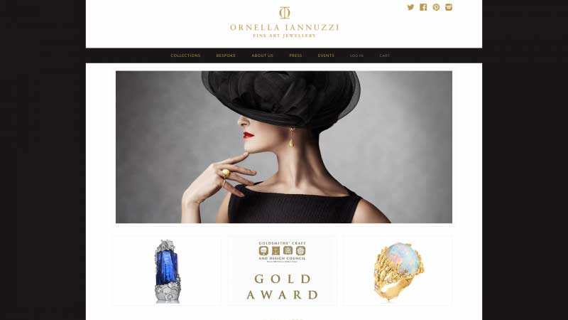 珠寶網(wǎng)站設(shè)計(jì)實(shí)例--Ornella Iannuzzi